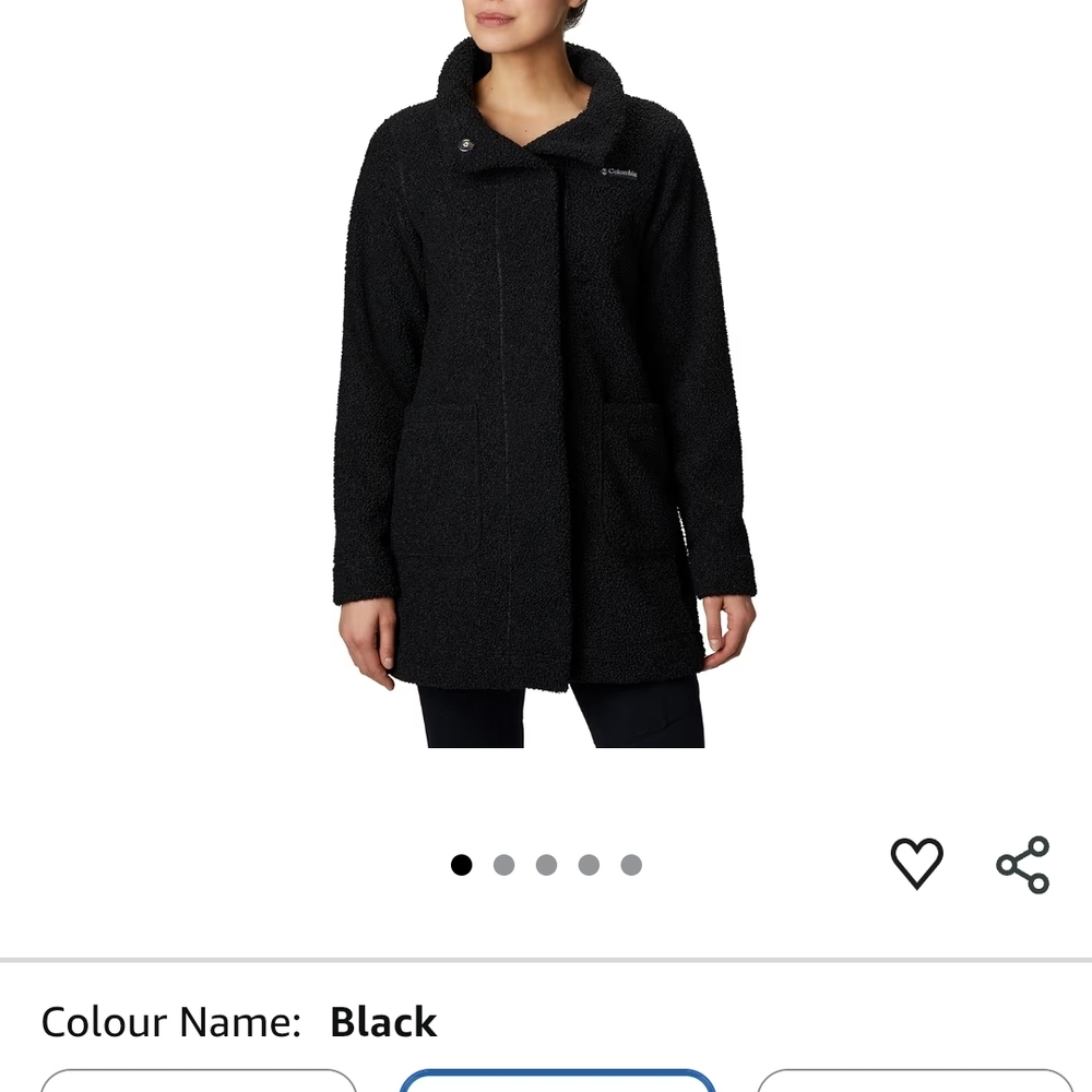 Columbia Women's Cozy Black Teddy Jacket